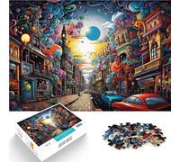 Adult Jigsaw Puzzles 1000 Pieces art Amsterdam Difficult and Challenge 26x38cm Enhance love between couples for teenager Age 14+