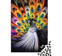 Adult Jigsaw Puzzles 1000 Pieces Art Animal Peacock Wooden Puzzle for Adults And Teenager Home Decoration Puzzle Toys 1000pcs (75x50cm)