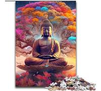 Adult Jigsaw Puzzles 1000 Pieces Art Buddha Jigsaw Challenging Brain Teaser, Family Activity, Home Decor, (size : 50x75cm)