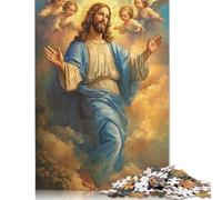 Adult Jigsaw Puzzles 1000 Pieces Art Christian Jesus Wood Jigsaw Puzzles for Adults Educational Game Challenge Toy 1000pcs (75x50cm)