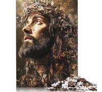 Adult Jigsaw Puzzles 1000 Pieces Art Christian Jesus Wood Jigsaw Puzzles for Adults Educational Game Challenge Toy 1000pcs (75x50cm)