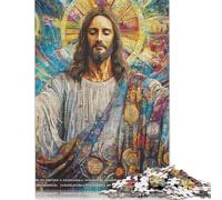 Adult Jigsaw Puzzles 1000 Pieces Art Christian Jesus Wood Jigsaw Puzzles for Adults Educational Game Challenge Toy 1000pcs (75x50cm)