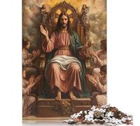 Adult Jigsaw Puzzles 1000 Pieces Art Christian Jesus Wood Jigsaw Puzzles for Adults Educational Game Challenge Toy 1000pcs (75x50cm)
