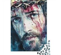 Adult Jigsaw Puzzles 1000 Pieces Art Christian Jesus Wooden Puzzle Jigsaws for Adults Sustainable Puzzle for Adults | Games 1000pcs (75x50cm)