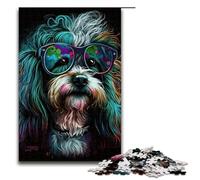 Adult Jigsaw Puzzles 1000 Pieces Art Colourful Dogs Home Decoration Puzzle Toys Deal As Gifts for The Whole Family 1000PCS(75x50cm)