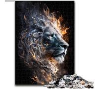 Adult Jigsaw Puzzles 1000 Pieces Art Colourful Lions Puzzle Made of Wood,for Teenagers & Family Fun - DIY Brain Teaser Game Gift 1000pcs(50x75cm)