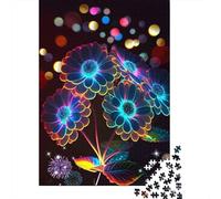 Adult Jigsaw Puzzles 1000 Pieces Art Flowers Paper Jigsaw Puzzles for Adults Educational Game Challenge Toy 1000pcs (38x26cm)