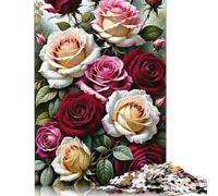 Adult Jigsaw Puzzles 1000 Pieces Art Flowers Wooden Puzzle for Adults And Teenager Home Decoration Puzzle Toys 1000pcs (75x50cm)