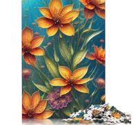 Adult Jigsaw Puzzles 1000 Pieces Art Flowers Wooden Puzzle for Adults And Teenager Home Decoration Puzzle Toys 1000pcs (75x50cm)