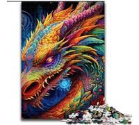 Adult Jigsaw Puzzles 1000 Pieces Art Flying Dragons cardboard Jigsaw Puzzles for Adults size 26x38cm Interactive Family Game, DIY Home Decor Brain Challenge Gift