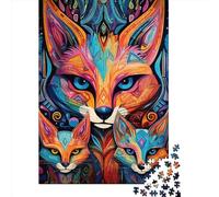 Adult Jigsaw Puzzles 1000 Pieces Art Fox Paper Puzzle for Adults And Teenager Home Decoration Puzzle Toys 1000pcs (38x26cm)