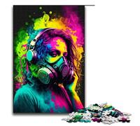 Adult Jigsaw Puzzles 1000 Pieces Art Gas Masks Home Decoration Puzzle Toys Deal As Gifts for The Whole Family 1000 PCS(75x50cm)