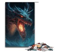 Adult Jigsaw Puzzles 1000 Pieces Art Ice Dragon Home Decoration Puzzle Toys Deal As Gifts for The Whole Family 1000 PCS(75x50cm)