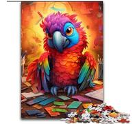 Adult Jigsaw Puzzles 1000 Pieces Art Parrot Puzzles for Adults size 26x38cm Relaxing Entertainment, Home Decor