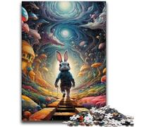 Adult Jigsaw Puzzles 1000 Pieces Art Rabbits Puzzles,Challenging Family Activity Games DIY Toy for Home Wall Decor Gifts (26x38cm)