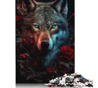 Adult Jigsaw Puzzles 1000 Pieces Art Wolf Wooden Puzzle for Adults And Teenager Home Decoration Puzzle Toys 1000pcs (75x50cm)