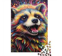 Adult Jigsaw Puzzles 1000 Pieces Artistic Civet Cat Wooden Puzzle for Adults And Teenager Home Decoration Puzzle Toys 1000pcs (75x50cm)