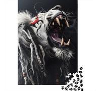 Adult Jigsaw Puzzles 1000 Pieces Artistic Lion Paper Puzzles for Adults Sustainable Puzzle Games 1000pcs (38x26cm)