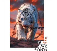 Adult Jigsaw Puzzles 1000 Pieces Artistic Tiger Paper Jigsaw Puzzles for Adults Educational Game Challenge Toy 1000pcs (38x26cm)