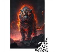 Adult Jigsaw Puzzles 1000 Pieces Artistic Tiger Wooden Puzzle for Adults And Teenager Home Decoration Puzzle Toys 1000pcs (75x50cm)