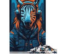 Adult Jigsaw Puzzles 1000 Pieces Artistic Zebra Paper Puzzles for Adults Sustainable Puzzle Games 1000pcs (38x26cm)