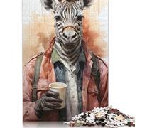 Adult Jigsaw Puzzles 1000 Pieces Artistic Zebra Wooden Puzzle for Adults And Teenager Home Decoration Puzzle Toys 1000pcs (75x50cm)