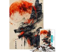 Adult Jigsaw Puzzles 1000 Pieces Asian Dragon Watercolor Impossible Game Learning Educational Toys Secret Santa Gifts For Family Fun (Size 38x26cm)