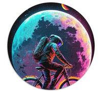 Adult Jigsaw Puzzles 1000 Pieces Astronaut Bike Challenging Puzzles Challenging Brain Teaser for Teenagers & Families (67.5x67.5cm)