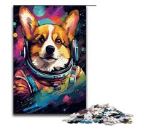Adult Jigsaw Puzzles 1000 Pieces Astronaut Corgi Baby Home Decoration Puzzle Toys Deal As Gifts for The Whole Family 75x50cm