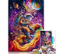 Adult Jigsaw Puzzles 1000 Pieces Astronaut Dream, Stress Reliever Difficult Challenge,Educational Game for Birthday, Chrismas for Ages 14+ 38x26cm