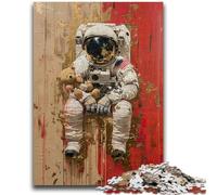Adult Jigsaw Puzzles 1000 Pieces Astronaut for And from 14 Years And over Play Toys Because It Is Ideal As A Gift for The Whole Family 50x75cm