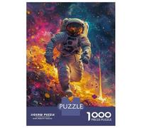 Adult Jigsaw Puzzles 1000 Pieces Astronaut in Space Puzzles for Adults Anti-Stress Toys Precision Cutting Educational Challenge 38x26cm/1000pcs