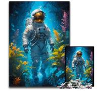 Adult Jigsaw Puzzles 1000 Pieces Astronaut Magical PlacePuzzles for Adults Challenging Brain Teaser Family Activity Home Decor 1000 PCS(38x26cm)