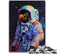 Adult Jigsaw Puzzles 1000 Pieces Astronaut Praying Teenager Puzzles,Stress Reliever Difficult Challenge Unique Home Decor And Gifts (75x50cm)