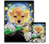 Adult Jigsaw Puzzles 1000 Pieces Astronaut Shiba Inu Difficult Puzzles for Adults for Home Decor Ideal Christmas & New Year Gift for Teenagers 1000 PCS(38x26cm)