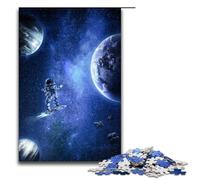 Adult Jigsaw Puzzles 1000 Pieces Astronaut Skater Home Decoration Puzzle Toys Deal As Gifts for The Whole Family 75x50cm