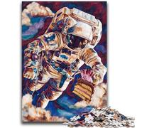 Adult Jigsaw Puzzles 1000 Pieces Astronauts in Space for And from 14 Years And over Play Toys Because It Is Ideal As A Gift for The Whole Family 50x75cm
