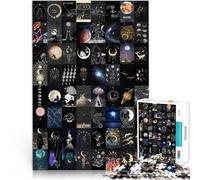 Adult Jigsaw Puzzles 1000 Pieces “Astronomy mosaic” Made of wood，for and 14 years and over Toy Intellectual Game Wish List with Santa Claus。size：50x75cm/14.96x20.47inch