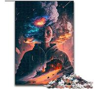 Adult Jigsaw Puzzles 1000 Pieces At Worlds End Made of Wood, Interactive Family Game, Suitable for Ages 14+ 50x75cm An for Christmas Or Birthdays