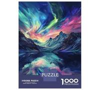 Adult Jigsaw Puzzles 1000 Pieces Aurora Borealis Reflections-1 Jigsaws for Adults Brain Teaser Game A Work of Art Educational Challenge 52x38cm/1000pcs