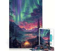 Adult Jigsaw Puzzles 1000 Pieces Aurora Knight Smooth Cut Art Brain Training Toy Leisure Time Fun Birthday Game Gift (50x75cm)