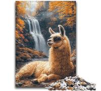 Adult Jigsaw Puzzles 1000 Pieces Autumn Alpaca for 14+ Unique Challenge Game Family Games Christmas Birthday Gifts 50x75cm
