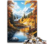 Adult Jigsaw Puzzles 1000 Pieces Autumn Landscape Teenager Puzzles,Stress Reliever Difficult Challenge Unique Home Decor And Gifts (38x26cm)
