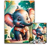 Adult Jigsaw Puzzles 1000 Pieces Baby Elephant Magic Impossible Jigsaw Puzzles for Adults Brain Challenge Gift Educational Activity for Teenagers 1000 PCS(75x50cm)