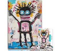 Adult Jigsaw Puzzles 1000 Pieces Basquiat-style Art 1000 Pieces for Adults,Educational Stress Relief Toy Gifts for Friends And Family (size 38x26cm)