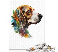 Adult Jigsaw Puzzles 1000 Pieces Beagle Colorful Puzzle for Adults And Teenager for Adults Puzzle Gifts 1000pcs (75x50cm)