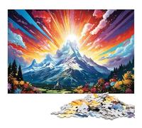 Adult Jigsaw Puzzles 1000 Pieces Beautiful And Wonderful Landscape Art The Jigsaw Puzzle with Matching Poster And Trivia Sheet 1000 PCS(38x26cm)