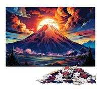 Adult Jigsaw Puzzles 1000 Pieces Beautiful And Wonderful World Scenery The Jigsaw Puzzle with Matching Poster And Trivia Sheet 1000 PCS(75x50cm)