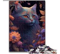 Adult Jigsaw Puzzles 1000 Pieces Beautiful Jungle Cat Challenging Puzzles size 26x38cm Fun at Home Activities, Birthday Present, Travel Gifts