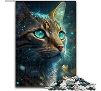 Adult Jigsaw Puzzles 1000 Pieces Beautiful Jungle Cat Jigsaw Puzzles for Adults 1000 Making It A Great Gift for Family Fun (Size 26x38cm)
